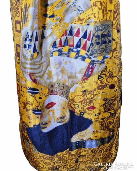 Gustav Klimt selyem kendő 41x150 cm. (3384)