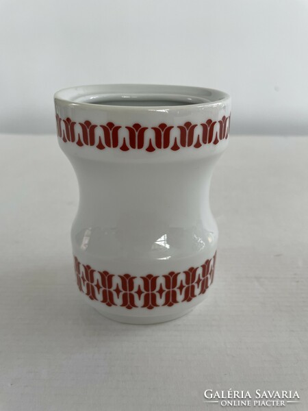Retro, vintage lowland porcelain tulip, tulip pattern spice holder: paprika