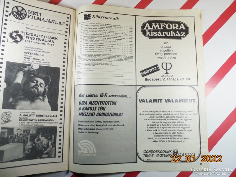 Régi retro újság - Nők lapja - 1987. november 7. - Születésnapra ajándék