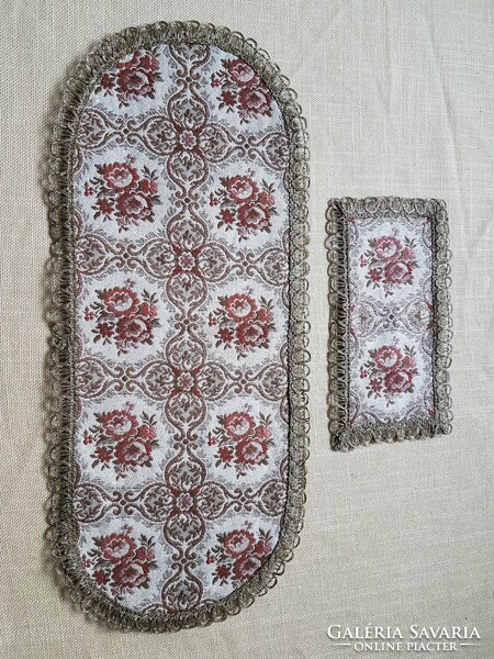 Antique. Machine embroidered, set of 2 tablecloths