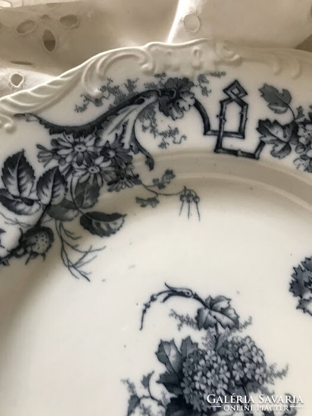 Antik, fajansz tányér - B.W.M. - Cauldon