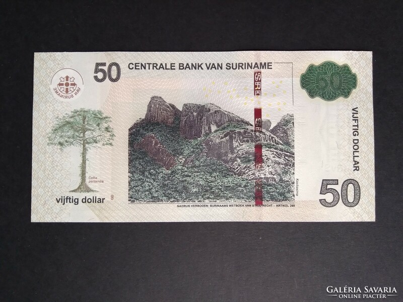 Suriname 50 Dollar 2020 Unc