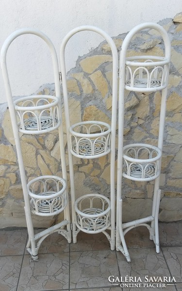 Old thonet-style flower stand flower stand screen divider white