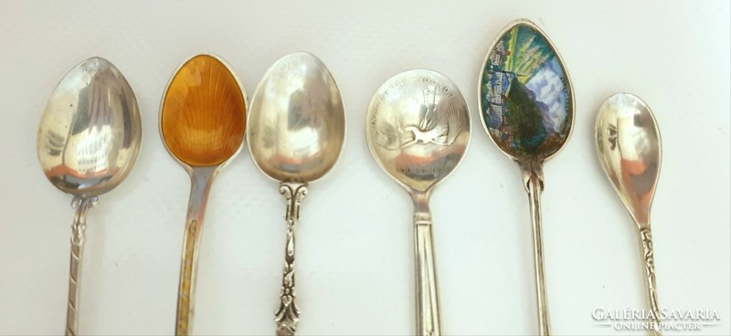Silver (800/925) decorative spoons (6 pcs.)