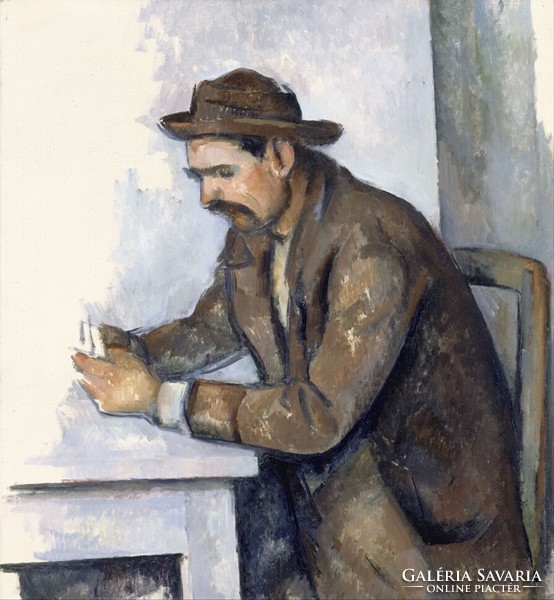 Cézanne - A kártyajátékos - vakrámás vászon reprint