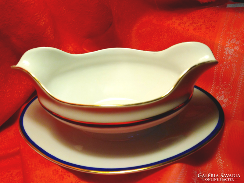 Serving bowl with Zsolnay porcelain sauce