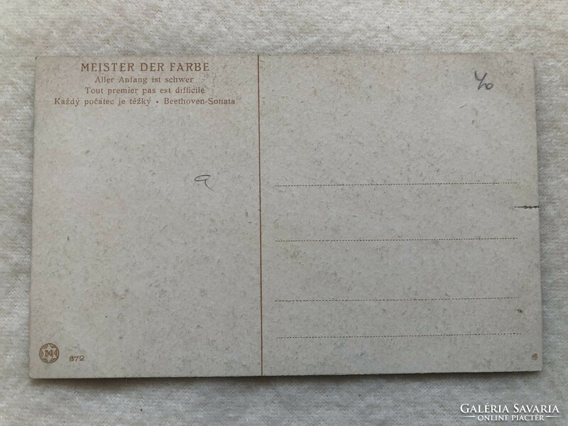 Antik, régi képeslap - Postatiszta                           -5.