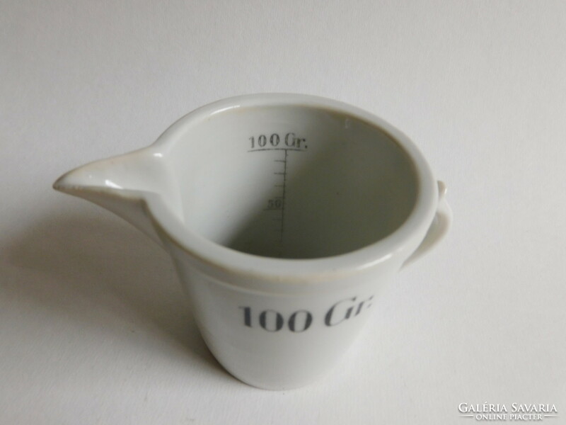 Antik porcelán patkai mérőedény - 100 gramm