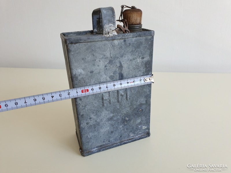 Old petroleum spirit oil can vintage h m tin can tin oil can