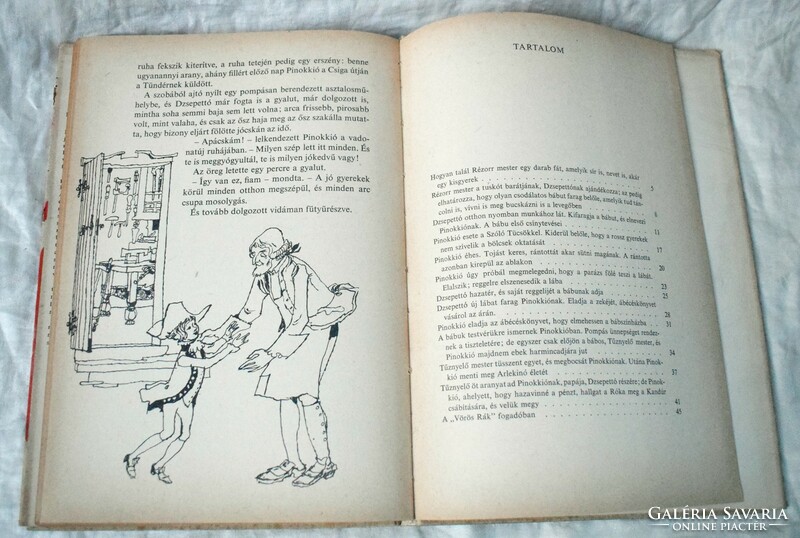 Pinokkió kalandjai Carlo Colodi 1967 mesekönyv