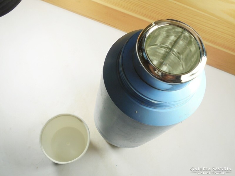 Old retro thermos thermos bottle with plastic cup - approx. From the 1970s