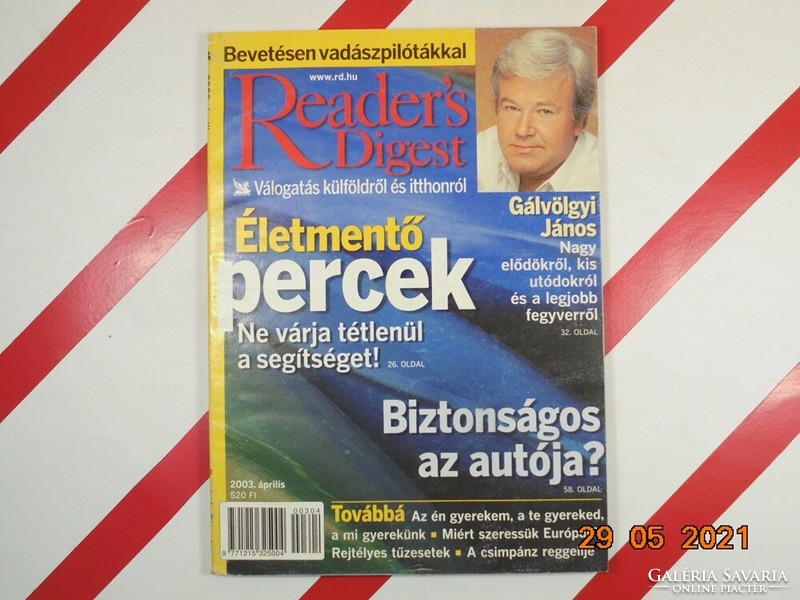 Old retro reader's digest selection newspaper magazine 2003. April - as a birthday present