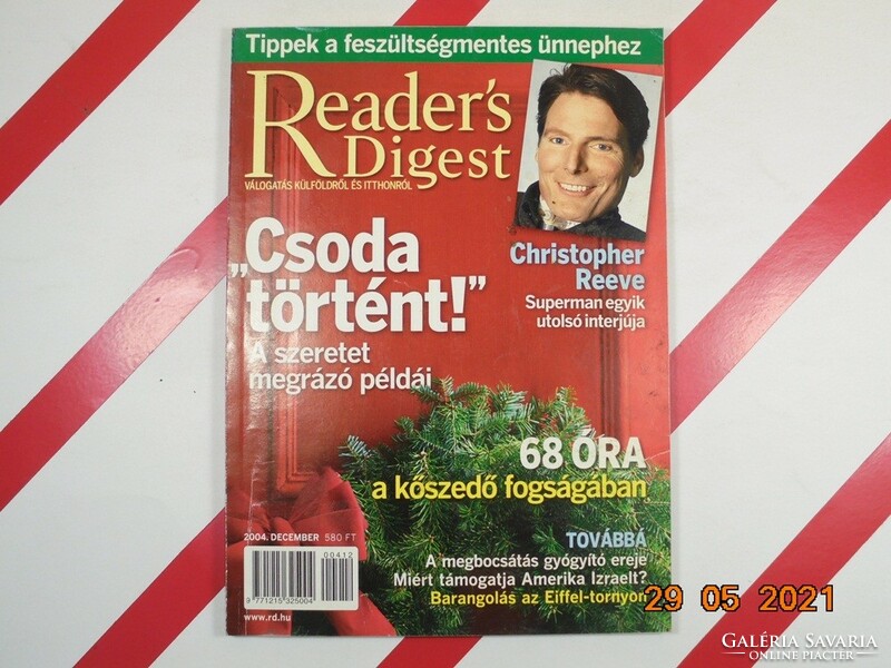 Régi retro Reader's Digest Válogatás újság magazin 2004. december - Ajándékba születésnapra