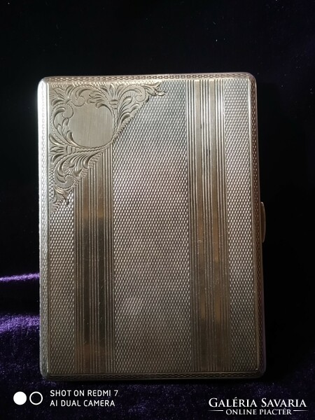 Silver (800, houndstooth pv.) Men's cigarette case (121.5 gr.)