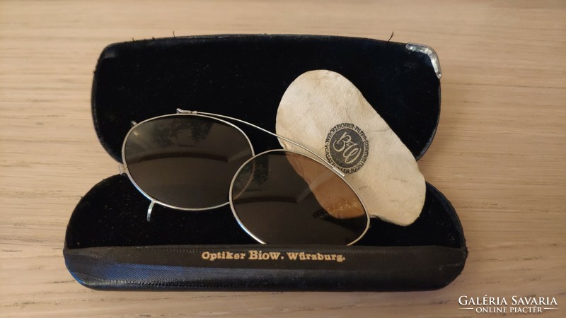 Clip-on sunglasses from the 1940s