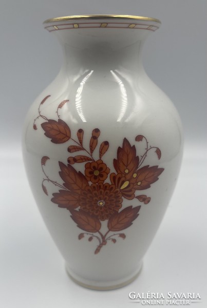 Old Herend orange Appony vase