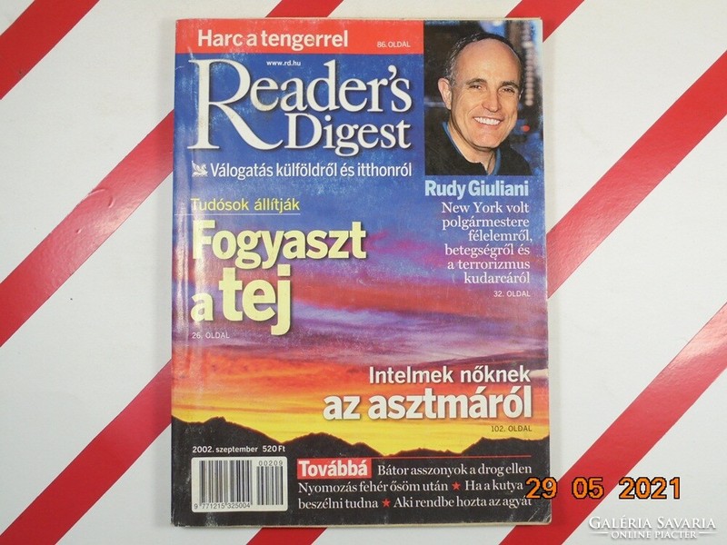 Old retro reader's digest selection newspaper magazine 2002. September - as a birthday present