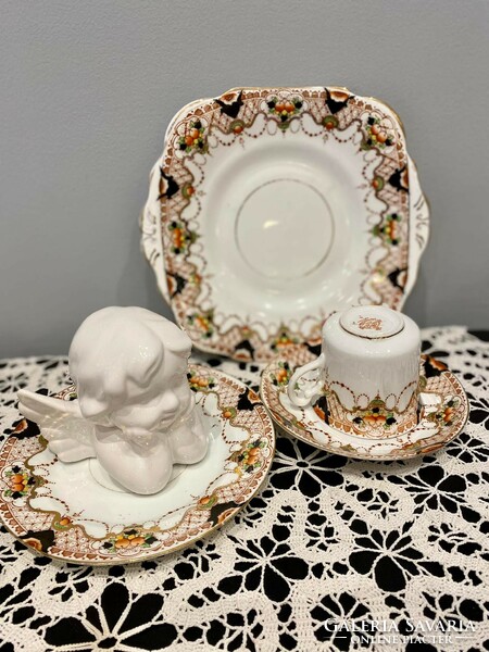 Royal Vale porcelain tea trio set