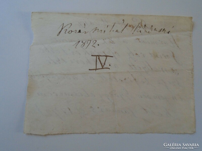 Za425.6 Old document Tótkér - 1872 receipt 30 frt - György Gombér