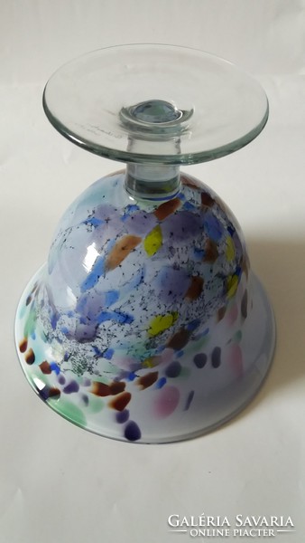 Glass serving, centerpiece, flawless, large size 22 x 20 cm
