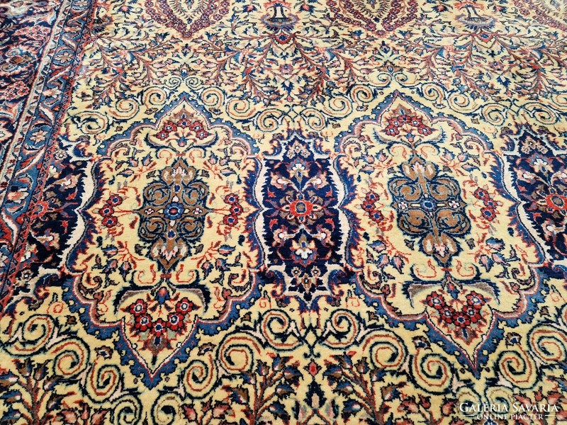 Collector's item! Original Iranian qum 265x370 hand-knotted wool Persian carpet bfz_323