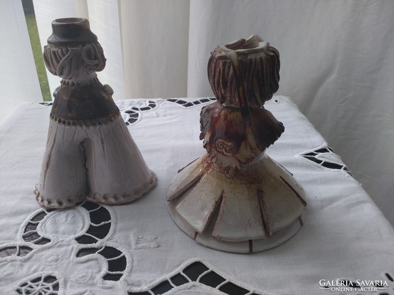 Bod éva ceramic double candle holder