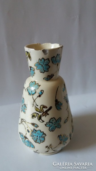 Schütz cilli: vase with blue floral decor, 12 cm