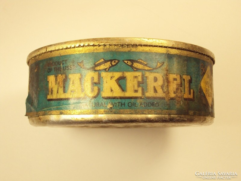 Retro mackerel mackerel fish can tin can - ussr soviet-russian - from the 1980s