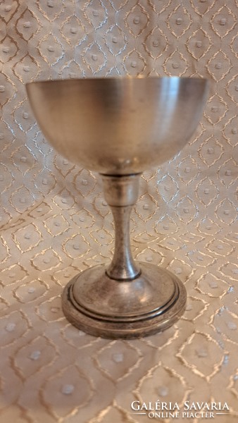 Rare silver-plated chalice, glass (m3554)
