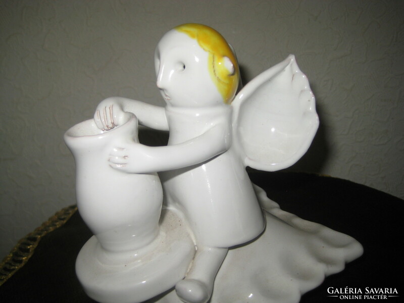 Csavlek etelka 1947 - ....Ceramic artist and famous performing artist, Angyalka as a ceramicist