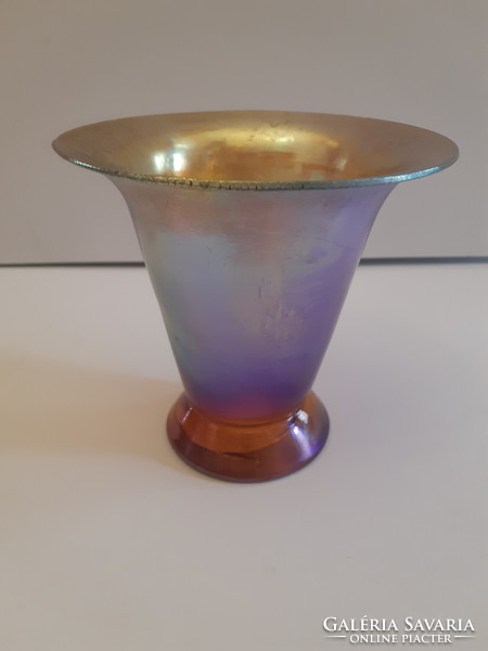 Very nice! Flawless! Wmf myra kristall glass wmf glass iridescent funnel vase