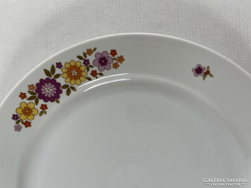 Retro, vintage lowland fire flower pattern, fire flower, large, round, porcelain serving bowl