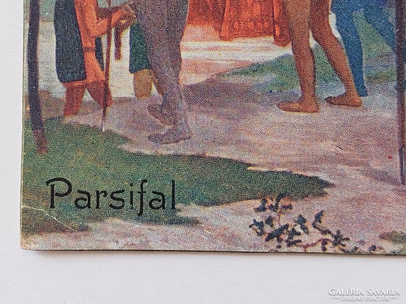 Régi képeslap 1914 művészeti levelezőlap