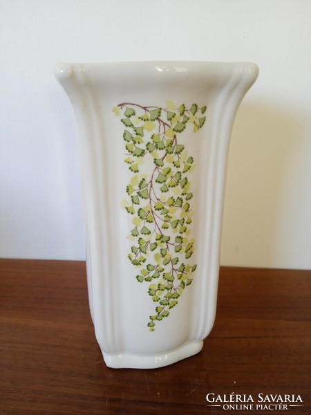 Francia porcelán váza, kézzel festett