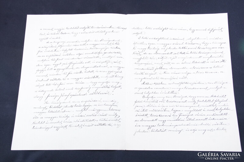 József főhercegnek írt köszöntő, dicsőítő levél 1936 Ritka!