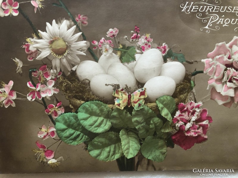 Antique, colored Easter postcard -2.