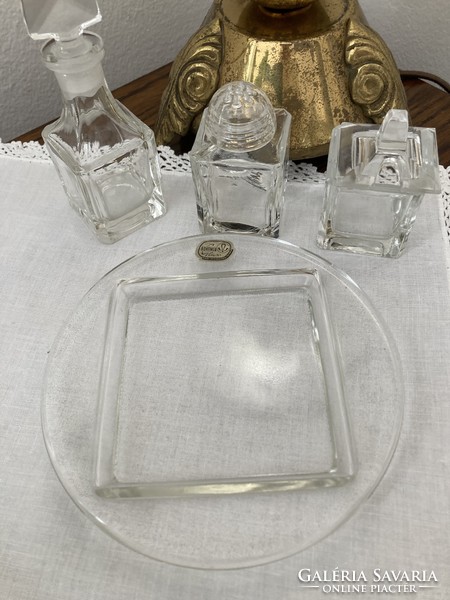 Bohémia Art Deco asztali üveg szett