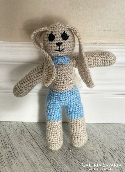 Hand crocheted bunny boy