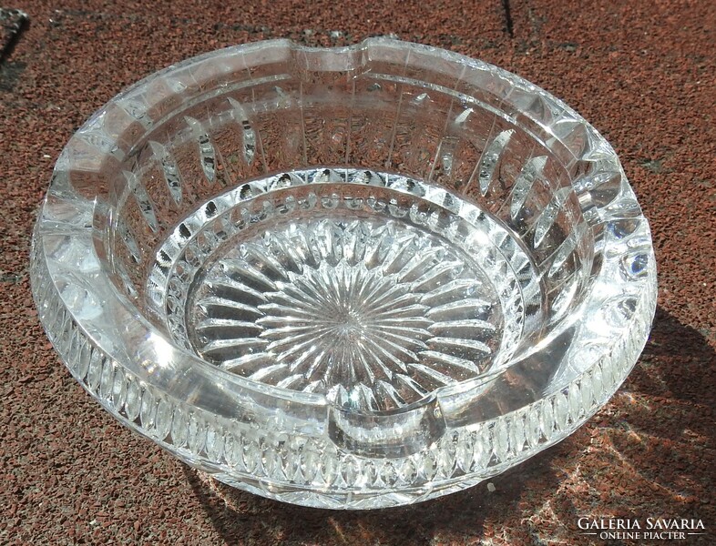 Crystal centerpiece - ashtray - crystal ashtray