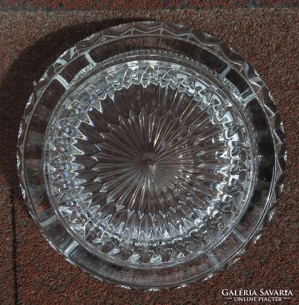 Kristály asztalközép - hamutartó - kristály hamuzó