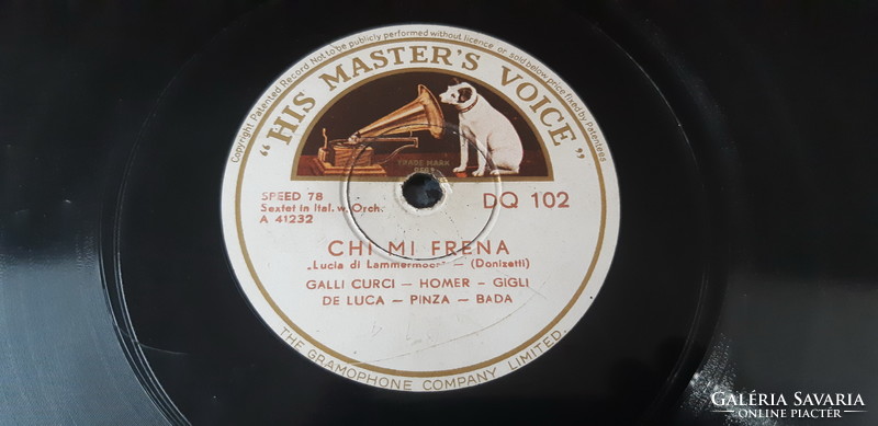 Gigli - galli curci opera arias shellac gramophone record 78 rpm
