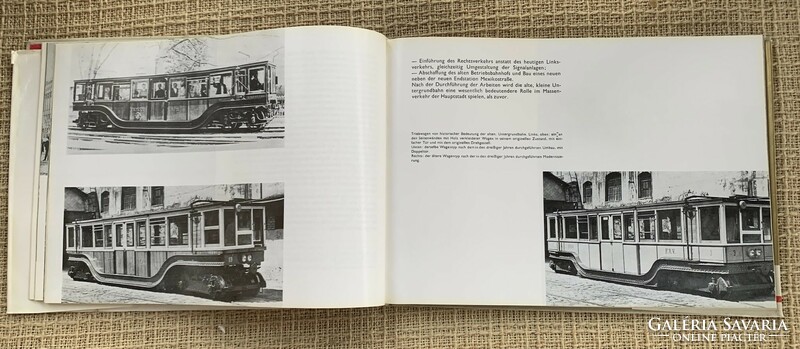 The 100-year history of public transport in Budapest 1873-1973, a rare book in German with many pictures