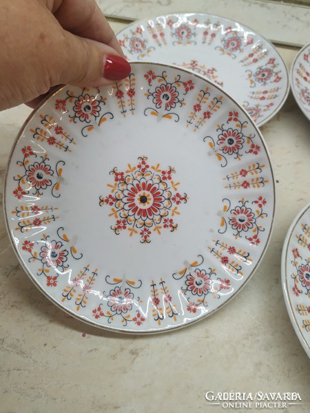 4 pieces of Hollóházi porcelain small plate for sale!