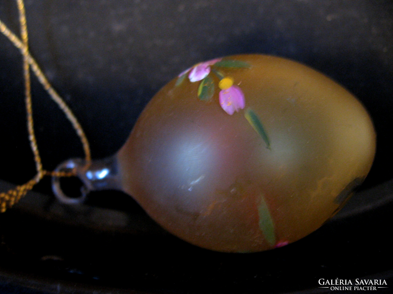 Blown glass hand painted eggs
