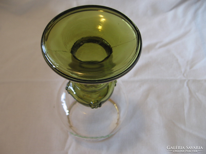 25. év születésnapi, jubileumi Theresienthal Römer pohár zöld talppal