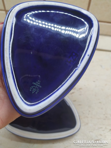 Raven house porcelain, cobalt blue bonbonier for sale!