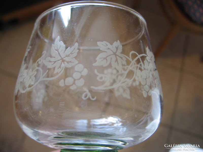 2-2 db szőlő mintás Römer pohár