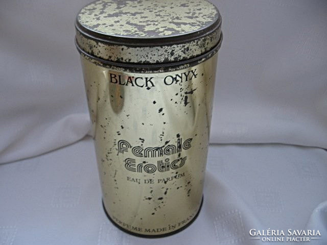 Retro parfümös fém doboz Black Onix Female Erotics