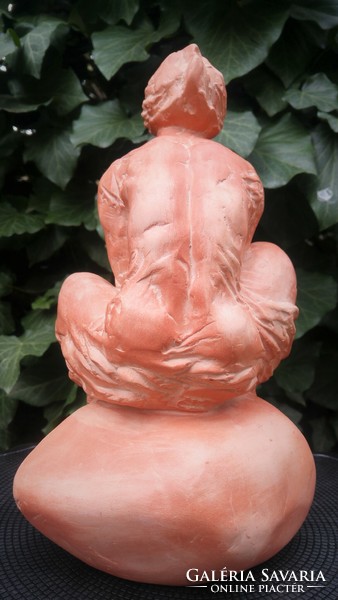 Terracotta nude statue of Tóth