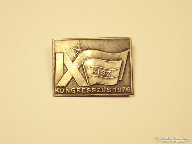 Ix. Small Congress 1976. Badge pin